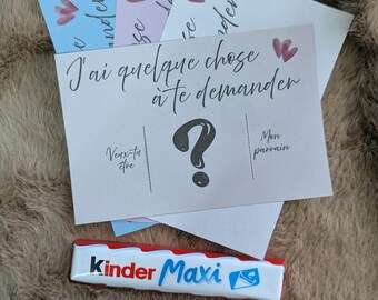 Demande Parrain, Cartes cadeau surprise 4 couleurs, prêt à imprimer