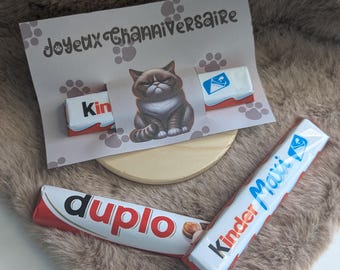 Carte cadeau, Joyeux Channiversaire, prêt à imprimer