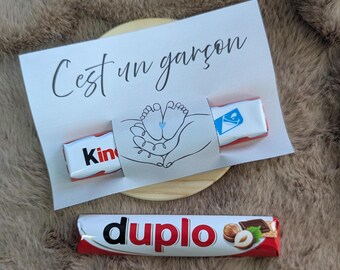 Annonce bébé garçon, Carte cadeau, prêt à imprimer