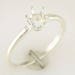 Sterling Silver 4, 5, 6, & 6.5mm Round Pre-Notched Blank Ring Size 5, 6, 7 or 8 shank setting Size 5, 6, 7, or 8 163-262