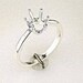 Sterling Silver 6x4-10x8 Oval blank Ring shank setting 163-466
