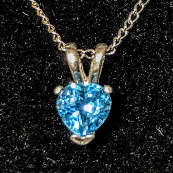 Natural Birthstone Heart Pendant, Solid Sterling Silver or Solid 14kt White or Yellow Gold, 5mm, Children's Jewelry, Fine Jewelry, Petite