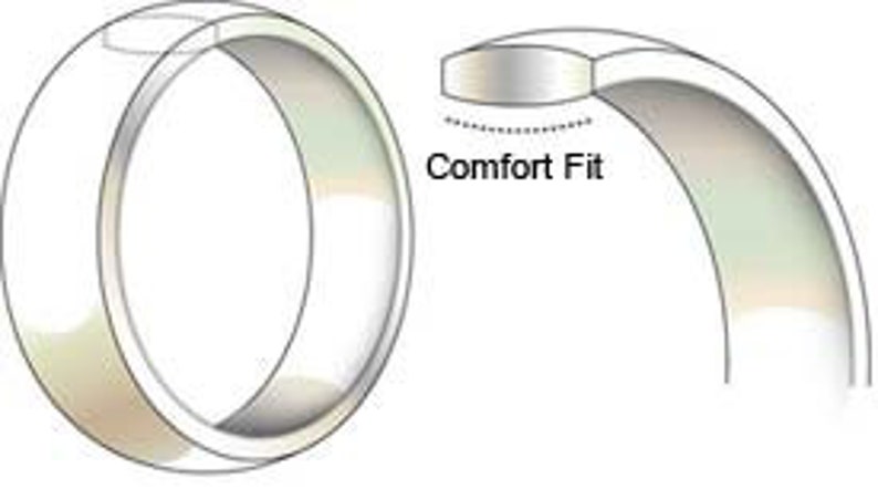 Size 4-12 4mm 243-345 or 6mm Wide 5mm Solid 14kt Yellow Gold Beaded Dome Comfort Fit Wedding Band
