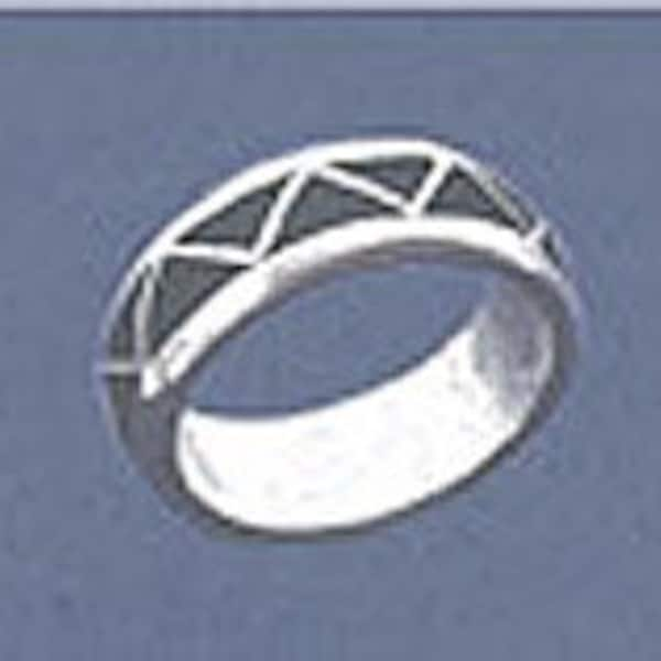 Solid Sterling Silver Inlay Blank Setting, Rough Casted, DYI Jewelry, Empty Ring, Dome Ring, Engraving, For Silversmiths, Size 4-12, 562-094