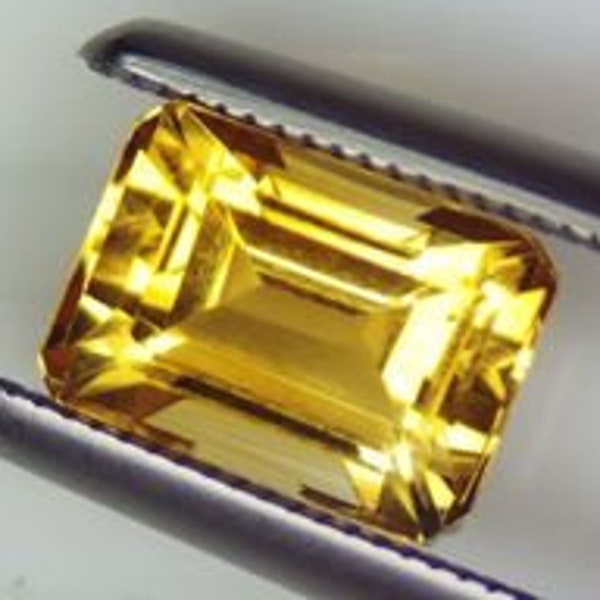 Natural Brazillian Citrine, 5x3, 6x4, 7x5, or 8x6 Emerald Cut, VVS Eye Clean, Loose Stone, November Birthstone, Wholesale