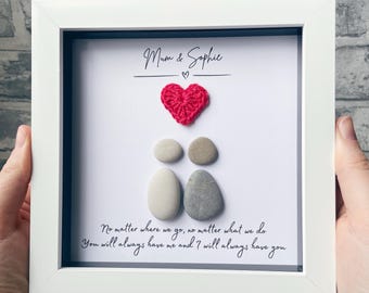Mum Gift, Mum Christmas Gift, Presents for Mum, Personalized Gift for Mum, Mum Birthday Gift, Unique Gift Daughter Gift, Pebble Art Handmade
