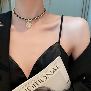 Chanel choker etsy on sale