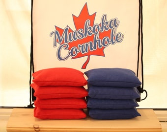 Sacs Cornhole officiels | 6 « x6 » 10 oz toile de canard aliment de maïs entier