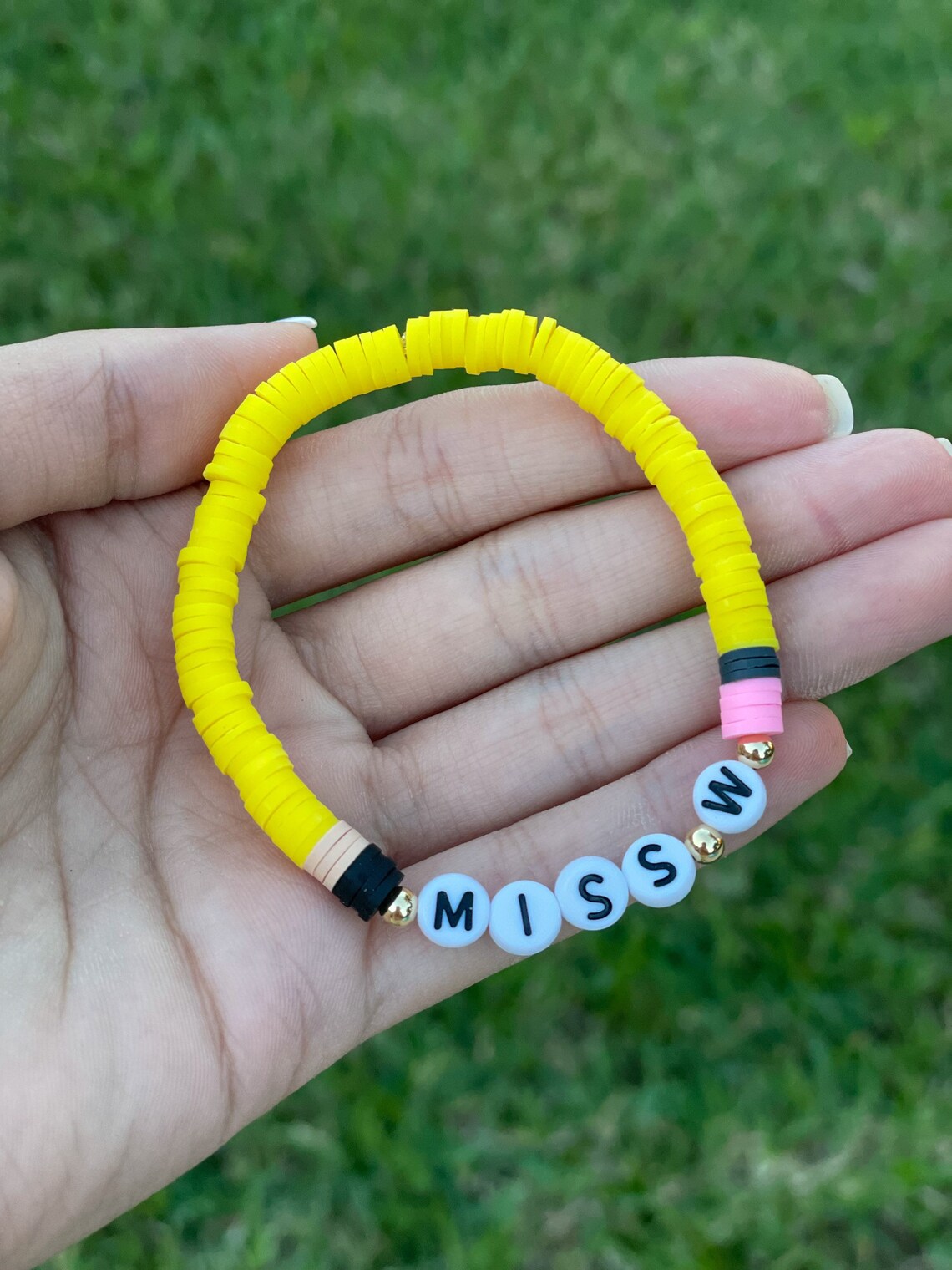 School Teacher Bracelet Teacher Gift Custom Bracelet Etsy