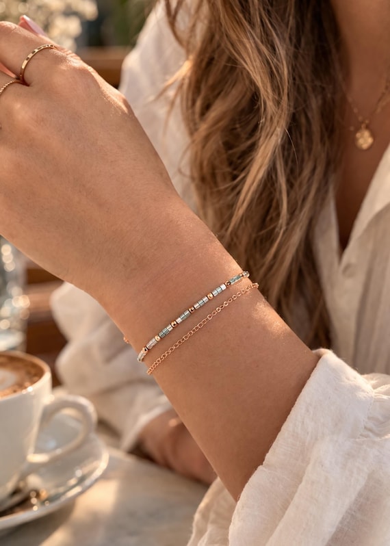 Personalized college or high school Graduation jewelry gift for her, Custom graduate bracelet, Dainty class of 2026 senior keepsake present