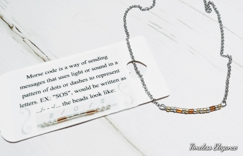 Custom morse code necklace teacher gift teen girl gift graduation gift personalized gifts maid of honor gifts bridesmaids jewelry