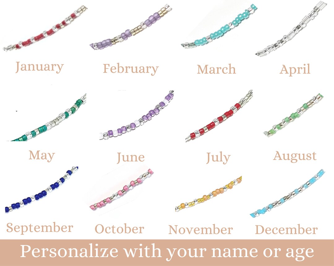 Morse Code Beaded Name Bracelet, Personalized Adjustable String Thread ...