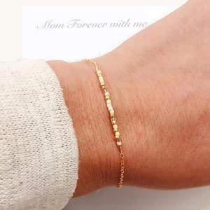 In loving memory of mom, loss of grandma, custom bracelet simple, loss of a mother, dad memorial, sympathy gift loss of father, morse code
