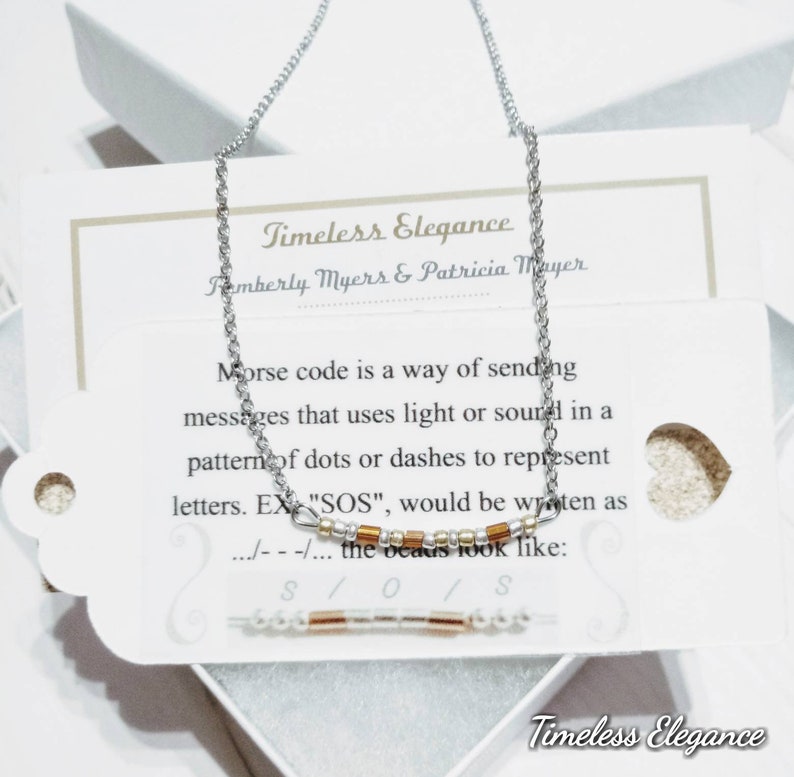 Custom morse code necklace teacher gift teen girl gift graduation gift personalized gifts maid of honor gifts bridesmaids jewelry