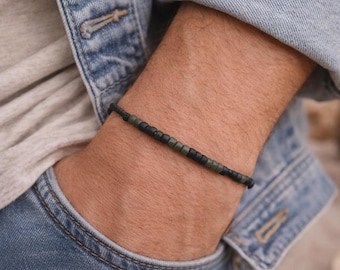 Mens Christian Morse Code bracelet, Personalized Scripture Bible verse jewelry, first communion or Confirmation faith gift for boys or son