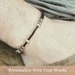 Mens morse code bracelet, personalized gifts for teenage boy son, bead quote name word bracelet, 30th birthday gift for him, long distance 