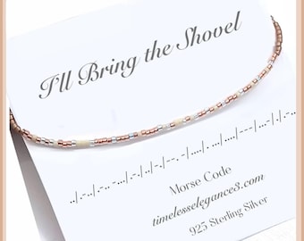 Custom Morse Code Bracelet, Personalized beaded name word message jewelry, Gift for best friend female bestie BFF, friendship bracelet women