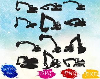 Download Excavator svg | Etsy