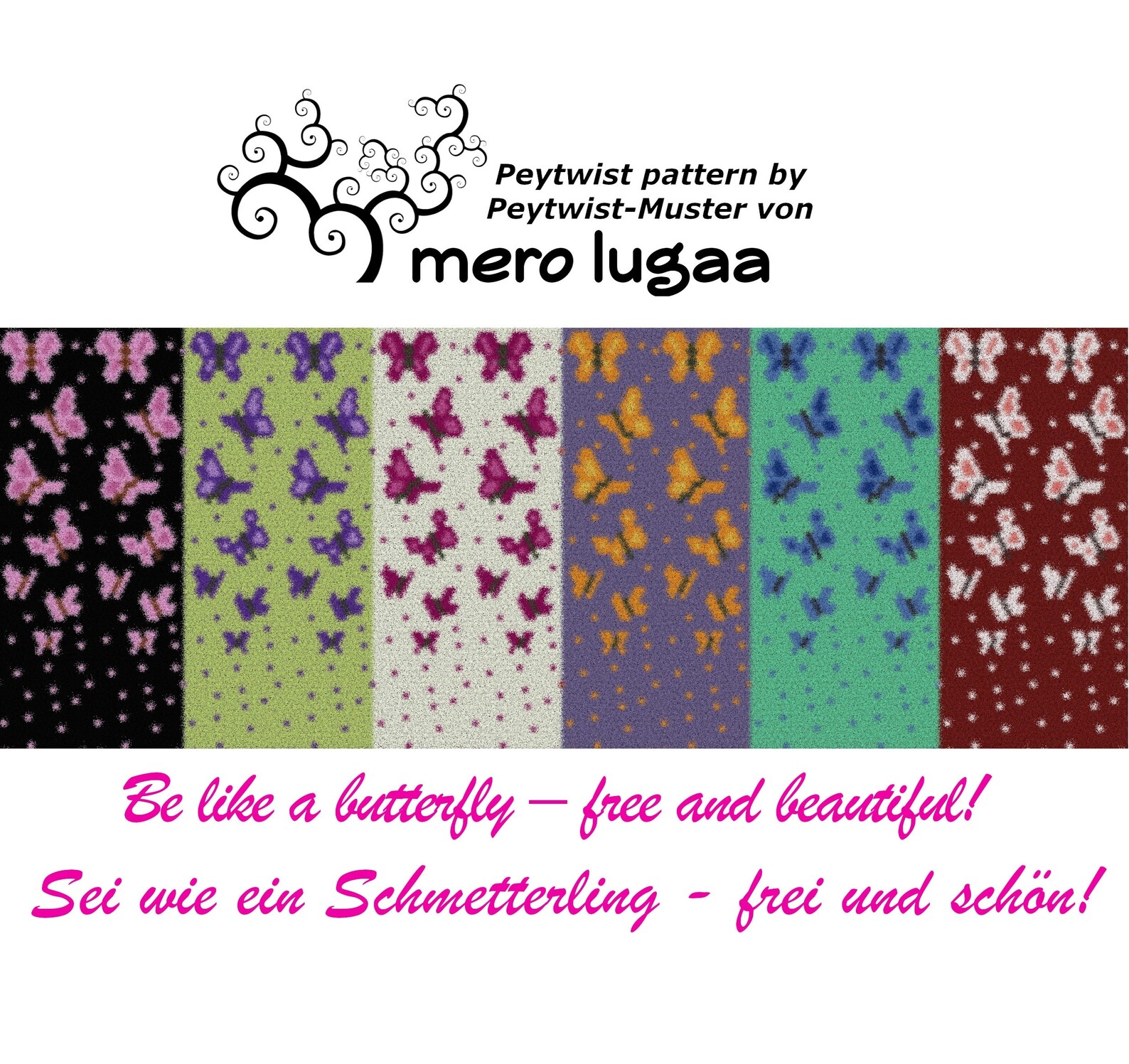 Sei wie ein Schmetterling/ Peyote with a twist Muster / | Etsy