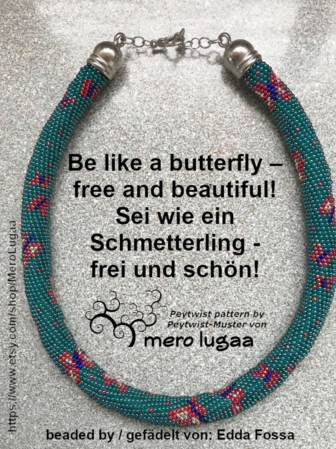 Sei wie ein Schmetterling/ Peyote with a twist Muster / | Etsy