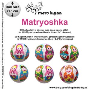 Martyoshka peyote ball / even count circular peyote / tutorial / instruction / beaded decoration / Christmas ornament / Christmas ball