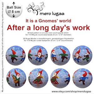 After a long day&#39;s work peyote ball / even count circular peyote / tutorial / beaded decoration / ornament