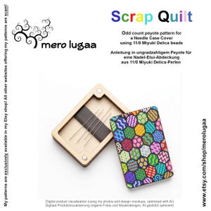 Étui à aiguilles pour patchwork / Motif Peyote / Nombre impair, Peyote / Instructions PDF