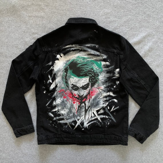 Black custom jean best sale jacket
