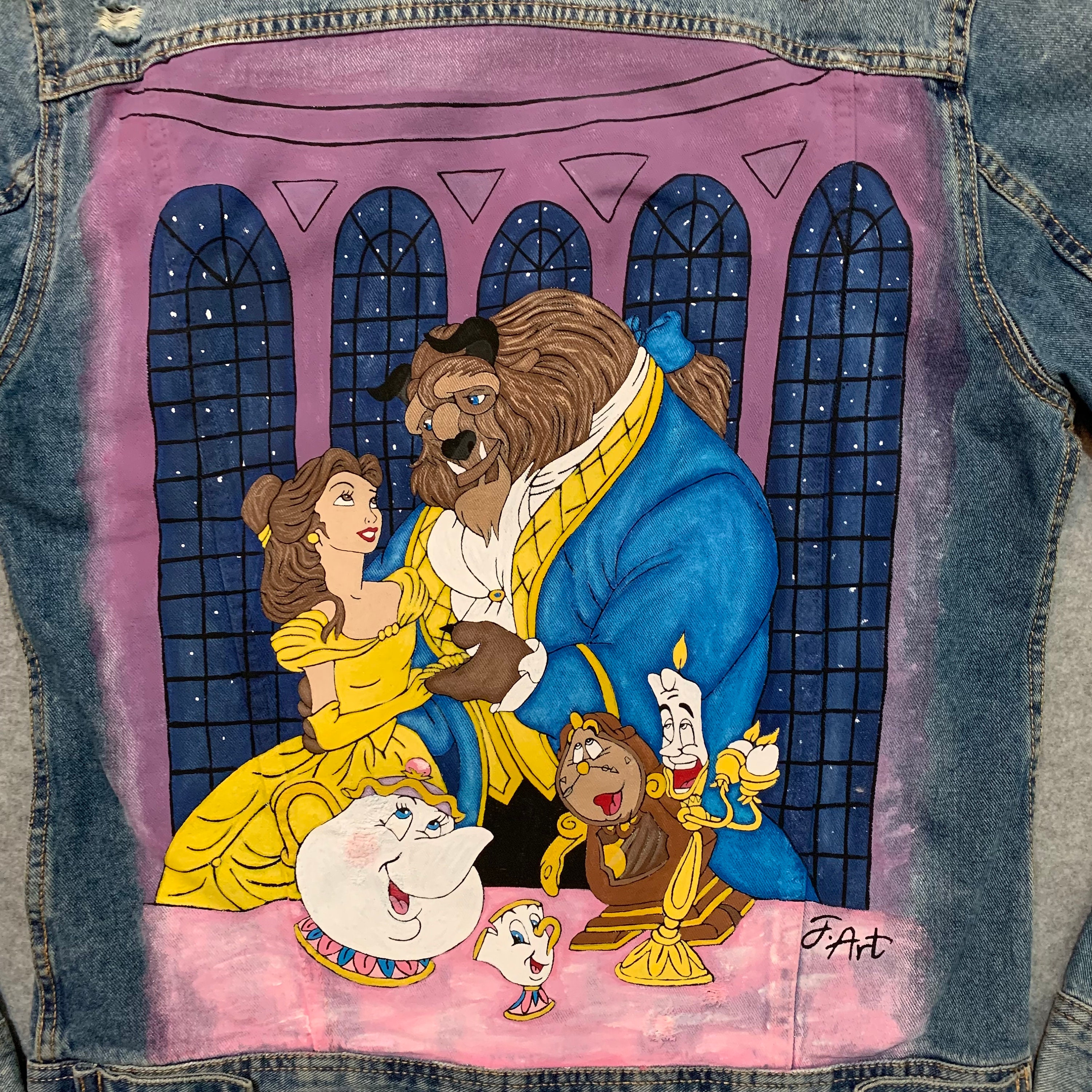 disney painted jean jacket｜TikTok Search