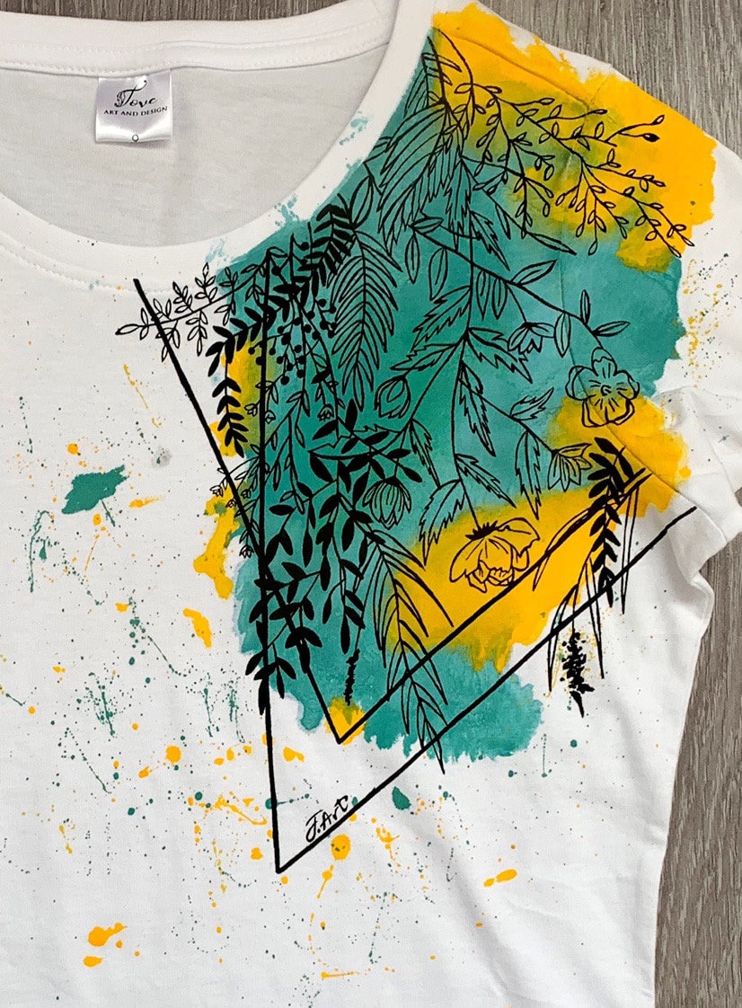 美品 MAISON SPECIAL Flower Motif T-shirt MAISON SPECIAL Flower Motif T-shirt