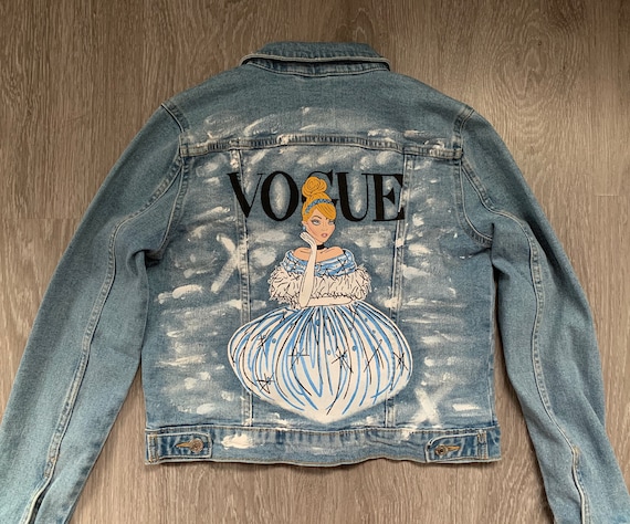 Hand Painted Cinderella Jean Jacket 