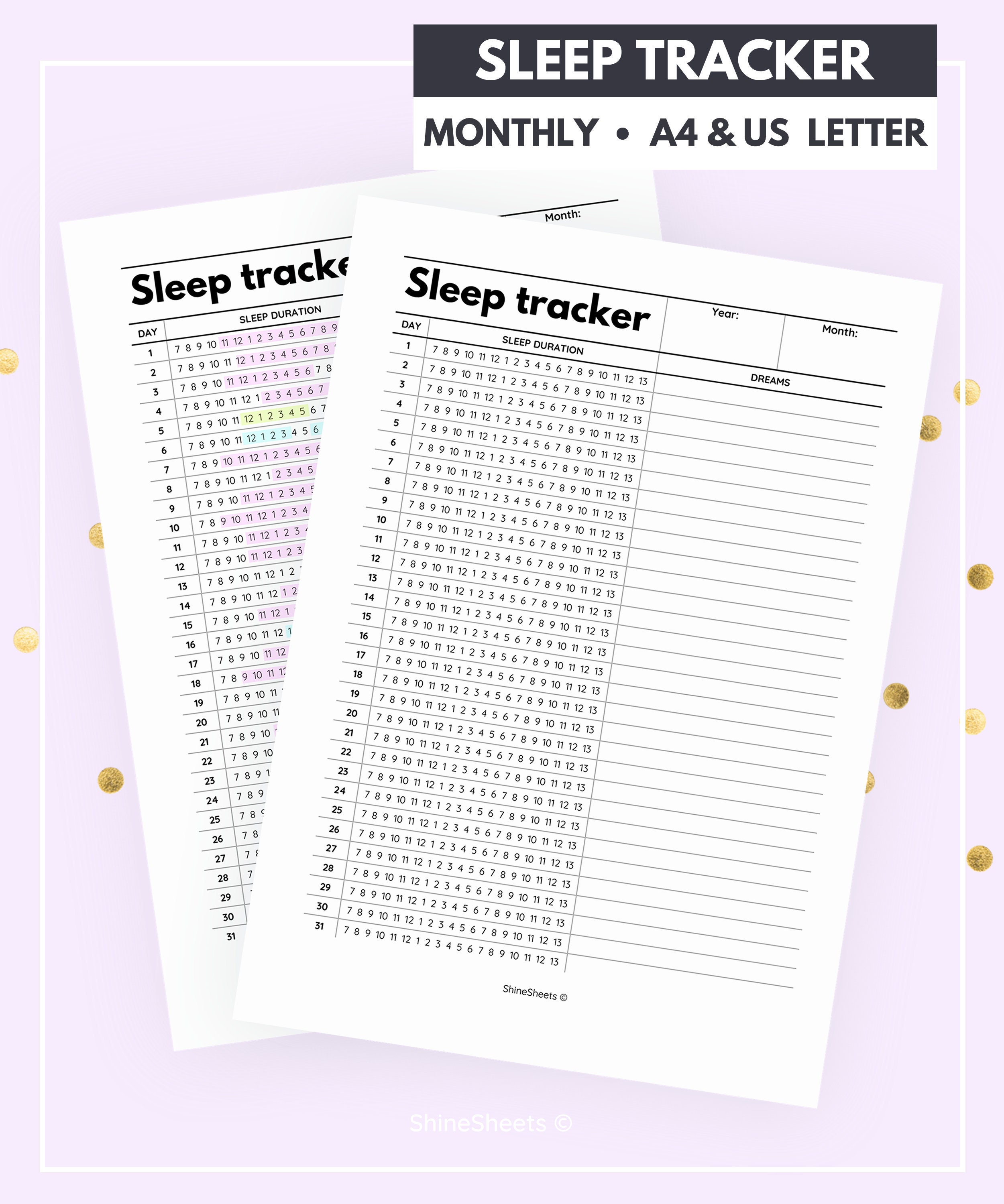 free printable sleep tracker printable free printable sleep tracker printable