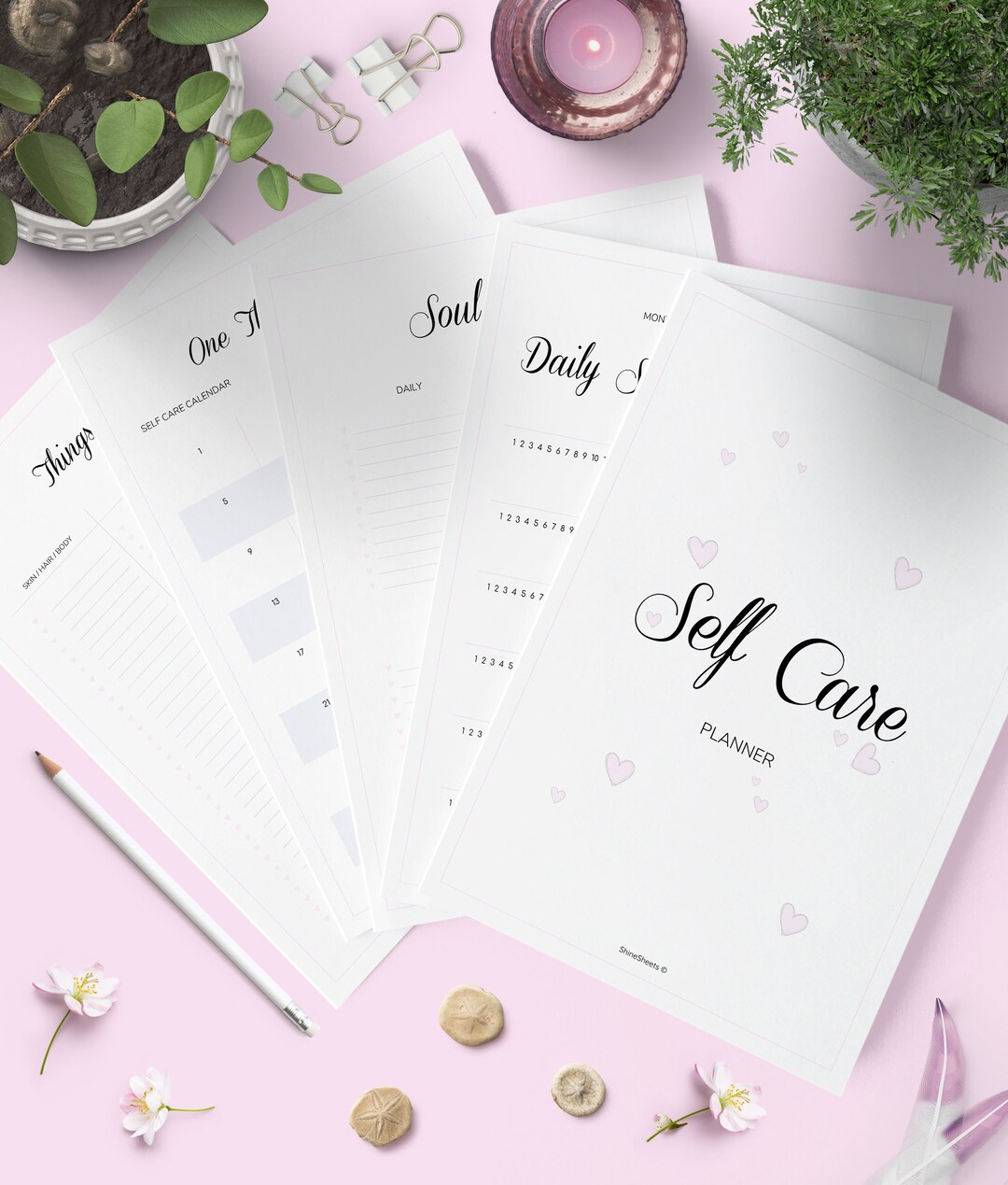 Self Care Planner / Self Care Kit / Self Care Journal / Health Planner ...