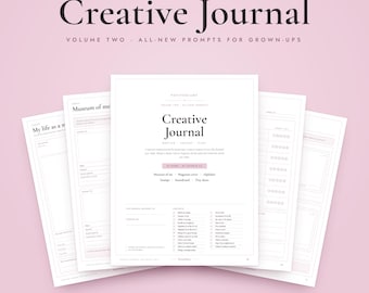 Creative Journal Printable for Adults Vol 2, Undated Journaling Prompts, Museum of Me PDF