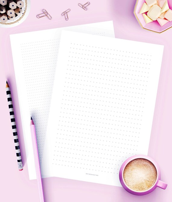 dot paper dot grid paper dot grid printable dotted paper etsy