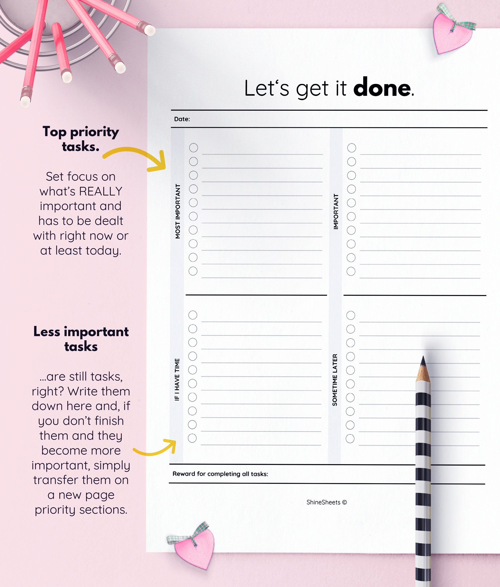 Todo List / Printable Todo List / Daily to Do List / to Do Etsy
