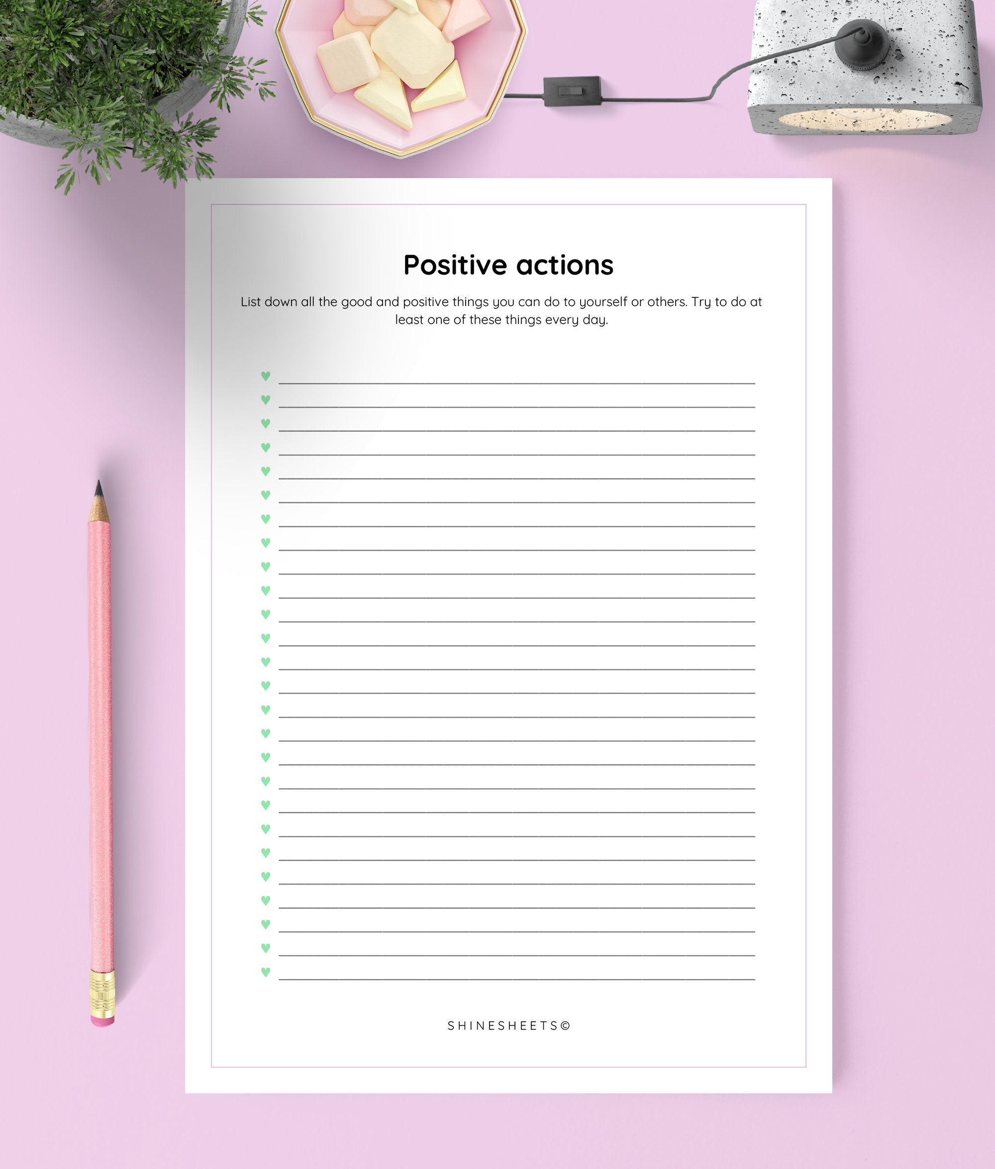 Positivity Journal Printable / Positivity Workbook / Positive | Etsy