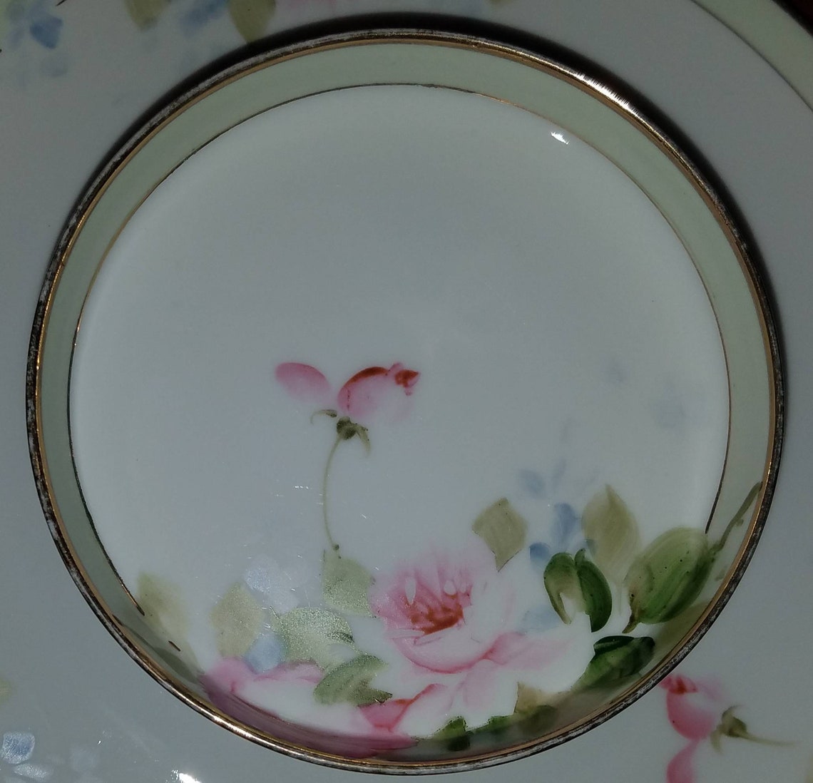 Antique c. 19111921 Hand Painted Nippon Floral Pattern 2 Etsy