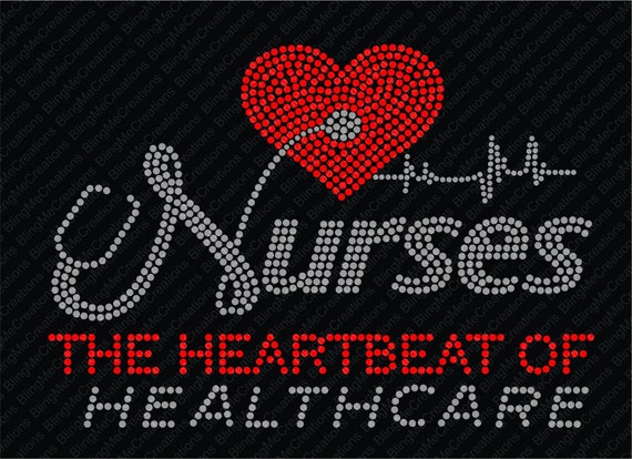 Nurse Rhinestone SVG File, SS10 SS6 Rhinestones (Digital Download)