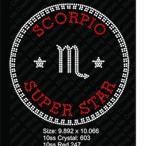 Scorpio Rhinestone File, Rhinestone Download File, Svg Download File