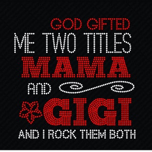 God heeft me aan titels geschonken en ik rock ze allebei strass-bestand Svg-bestand Svg digitaal Svg-bestand downloaden