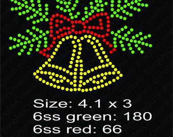 Christmas bell rhinestone file forMask svg file, Digital download, Svg Download, Eps Download, Svg Digital, Eps  download, Rhinestone svg