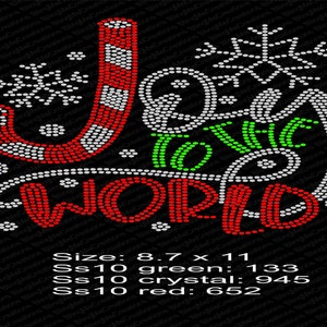 Joy to the World Rhinestone File, Rhinestone Svg, Rhinestone Eps, Svg file, Svg digital download, Digital Download, Rhinestone Download,