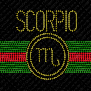 Scorpio Birthday Rhinestone Design, Rhinestone Download, Rhinestone Svg, Rhinestone File, Svg Download, Svg File, Digital Download