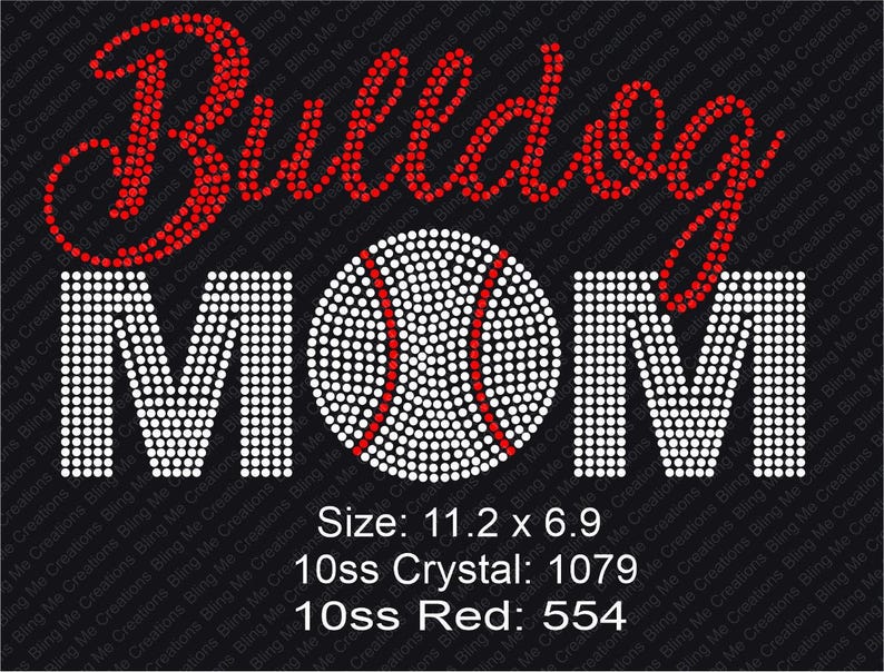 Baseball Mom Rhinestone SVG Template (digital Download) - Etsy