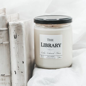 The Library | Bridgerton Inspired Soy Candle | Book Lover Gift | Book Inspired Candle | Bookish Candle | Scented Candle | Bookstore
