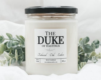 The Duke of Hastings, Bridgerton Inspired Soy Candles Gift Set, Bridgerton Gift, Daphne the Duchess, I burn for you, Lady Whistledown