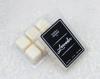 Lavender Scented Wax Melts | Essential Oils | Zen | Wax Melts | Lavender Wax Melts | Soy Wax Melts | Wax Cubes | Wax Tarts | Wax Clamshells