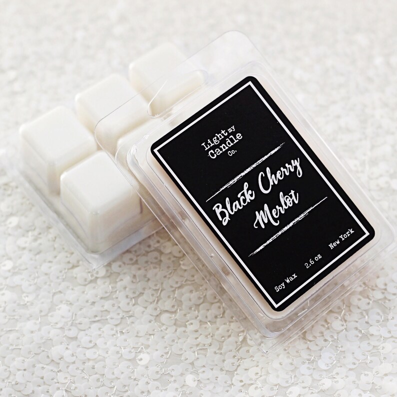 BBW Scented Wax Black Cherry Merlot Candle Melts Wax Cubes Soy Wax Melts Wax Tarts Wine Wax Melts Bath and Body Works Type