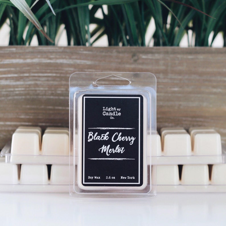 BBW Scented Wax Black Cherry Merlot Candle Melts Wax Cubes Soy Wax Melts Wax Tarts Wine Wax Melts Bath and Body Works Type